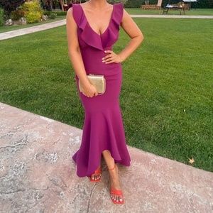 Magenta/purple Wedding guest dress